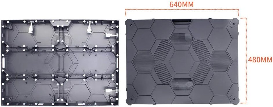 LED screen cabinet size and rear structure for site survey and installation planning