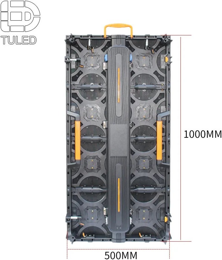 LED video wall cabinet dimension for production testing packing and installation sequence