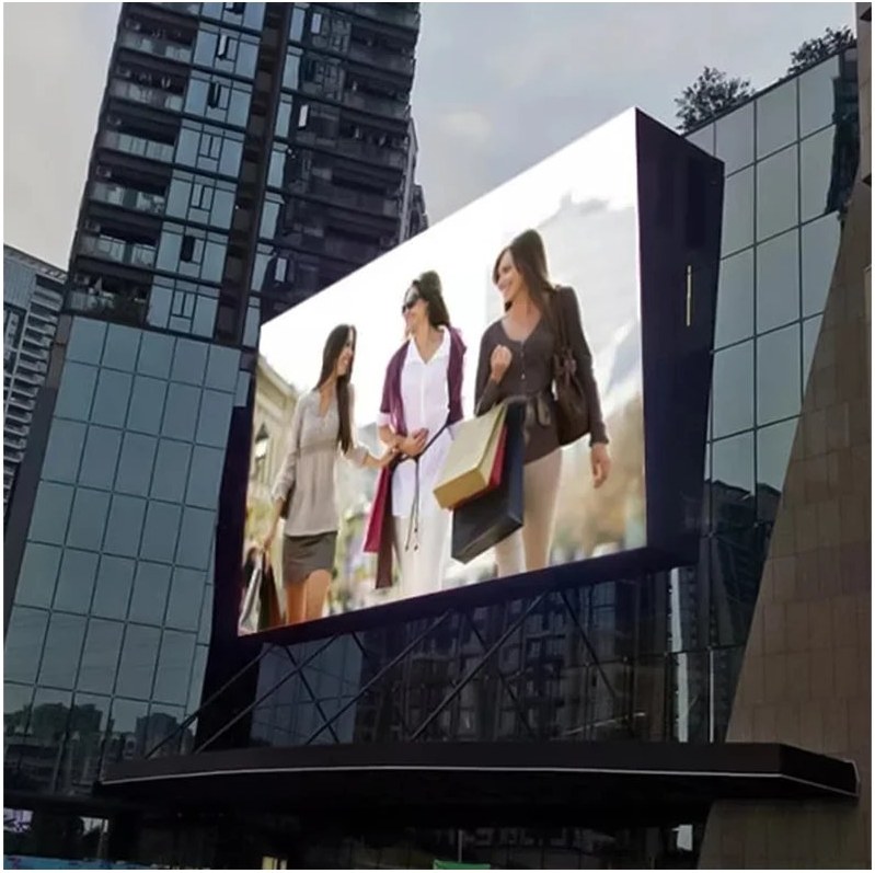 outdoor LED sign board brightness planning for storefront display