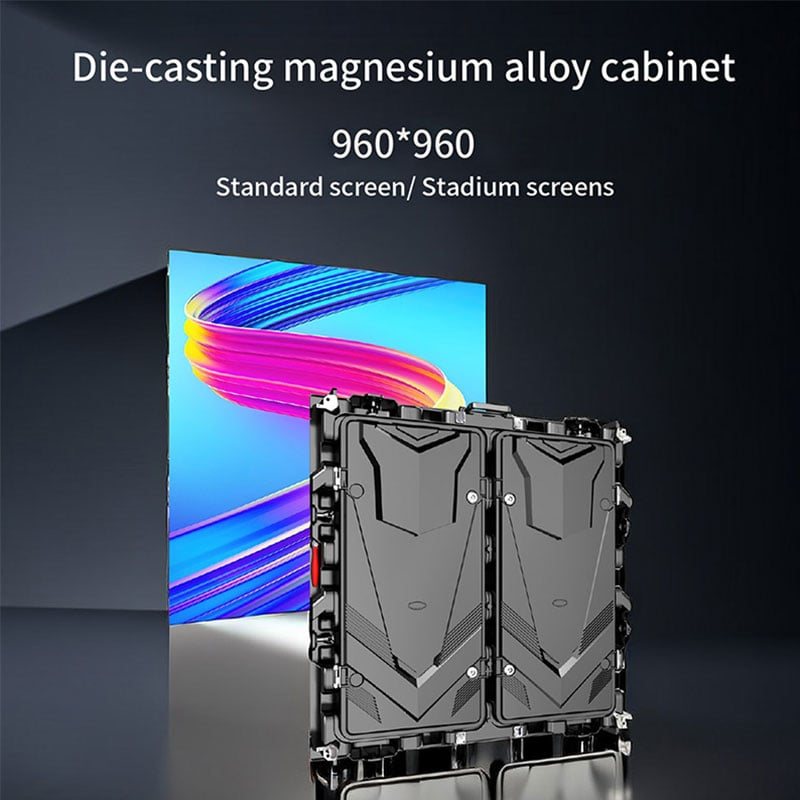 960 by 960 LED display cabinet for fixed sign projects