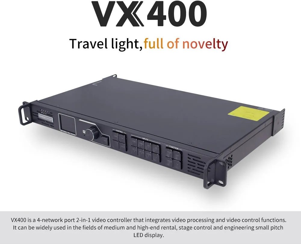 Novastar VX400 video processor for LED display input switching scaling and live signal management